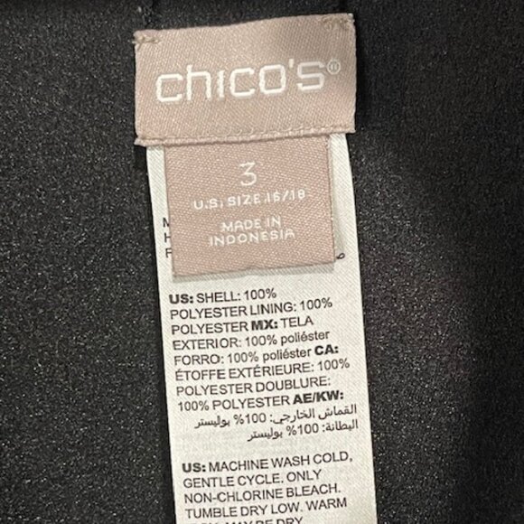 Very Unique Jacket from Chico's Size 3 - Picture 6 of 6